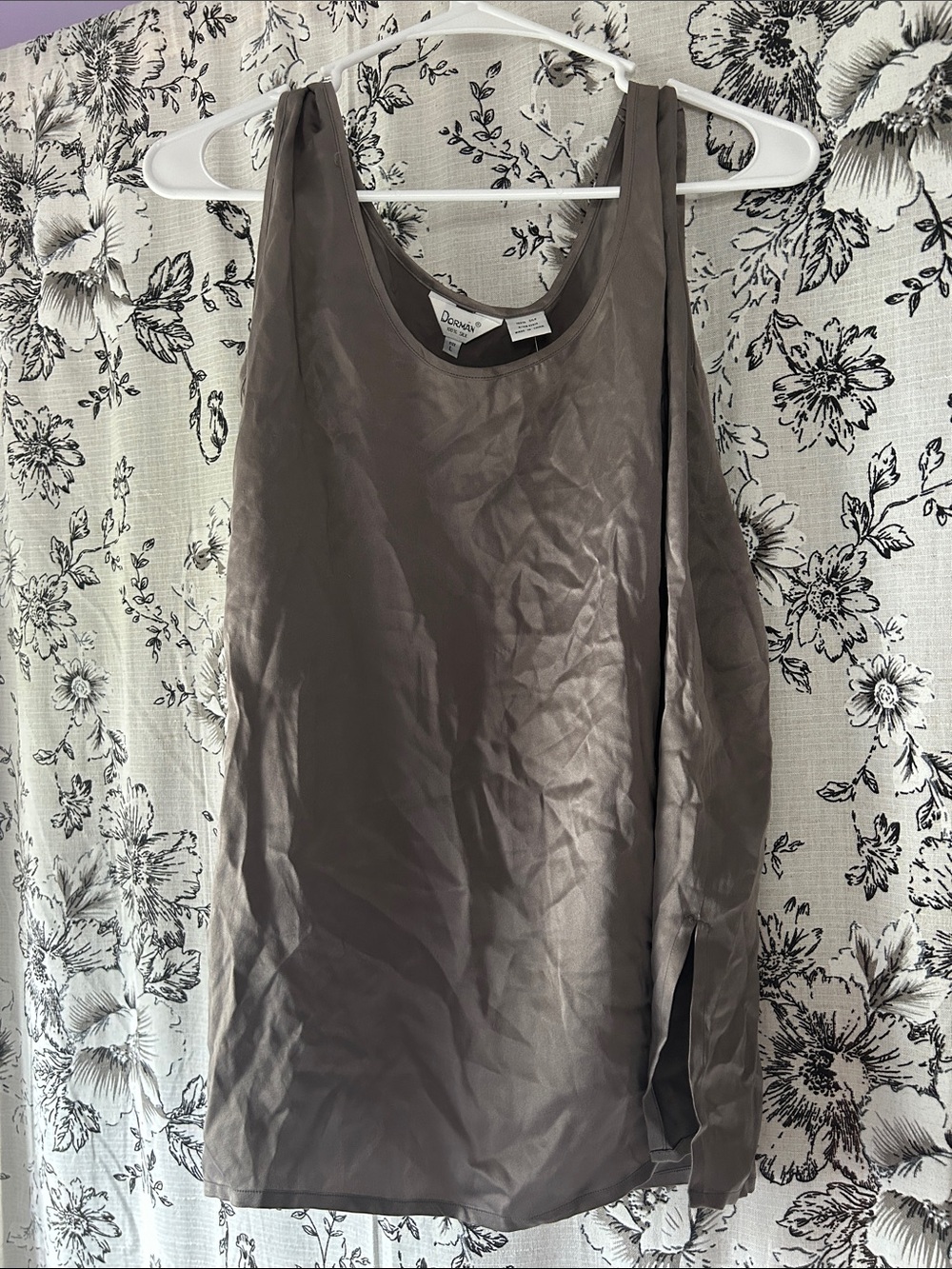 Dorman Satin Charcoal Gray Camisole